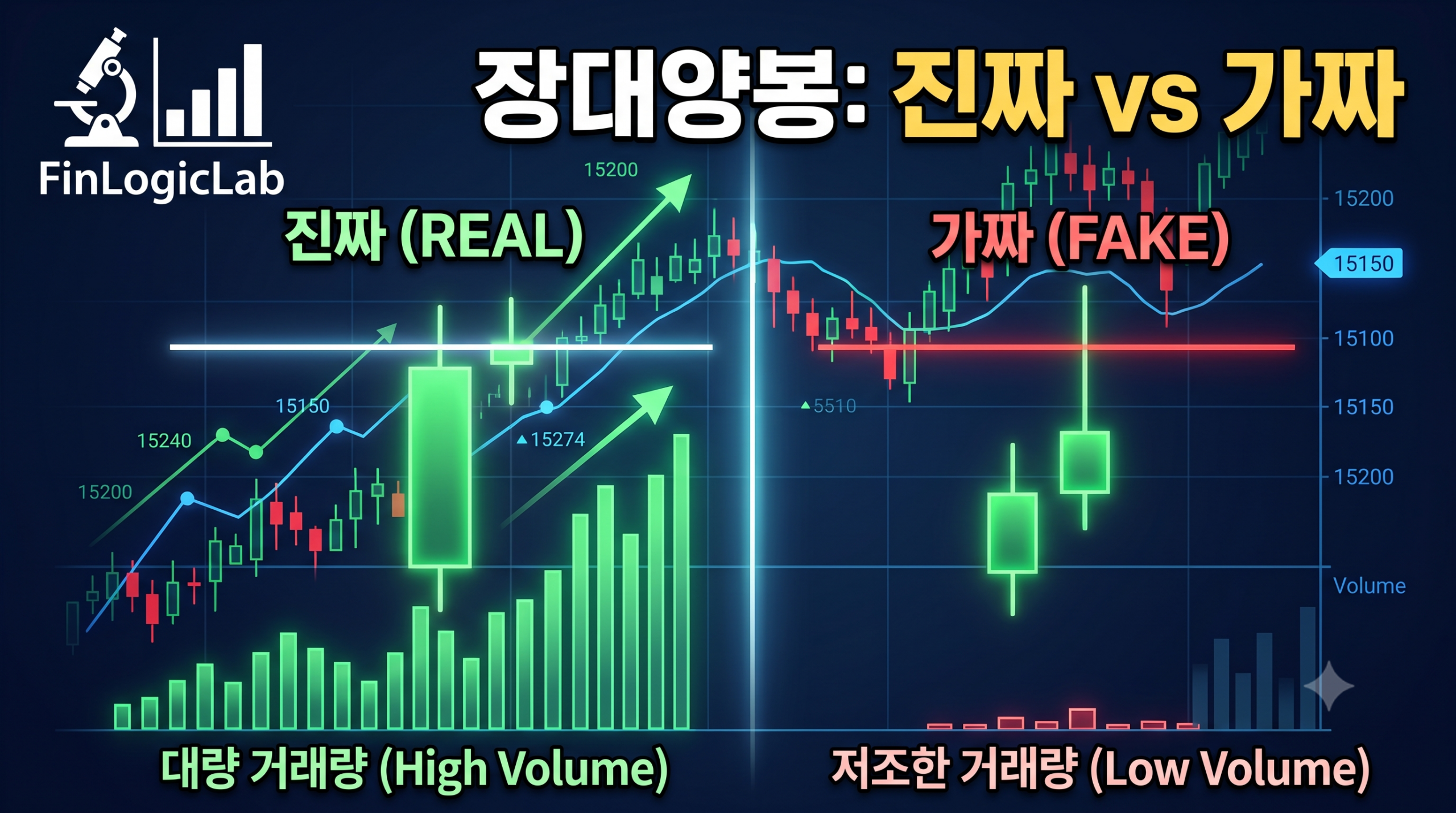장대양봉: 진짜 VS 가짜