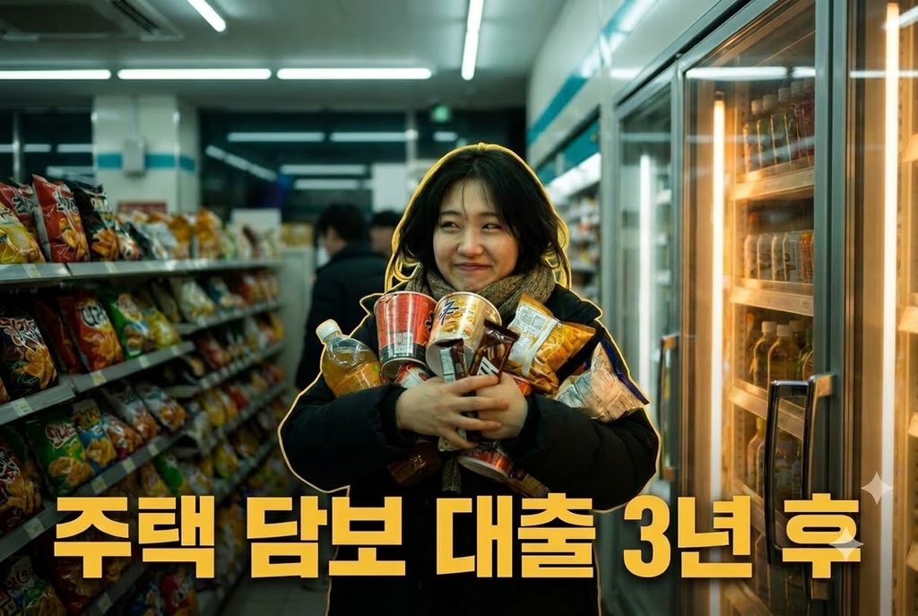 Woman holding snacks in store 202608222134