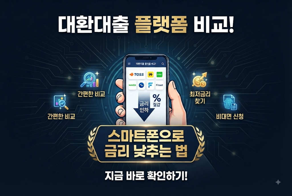 대환대출 플랫폼 비교! 스마트폰으로 금리 낮추는 법 1 image 55