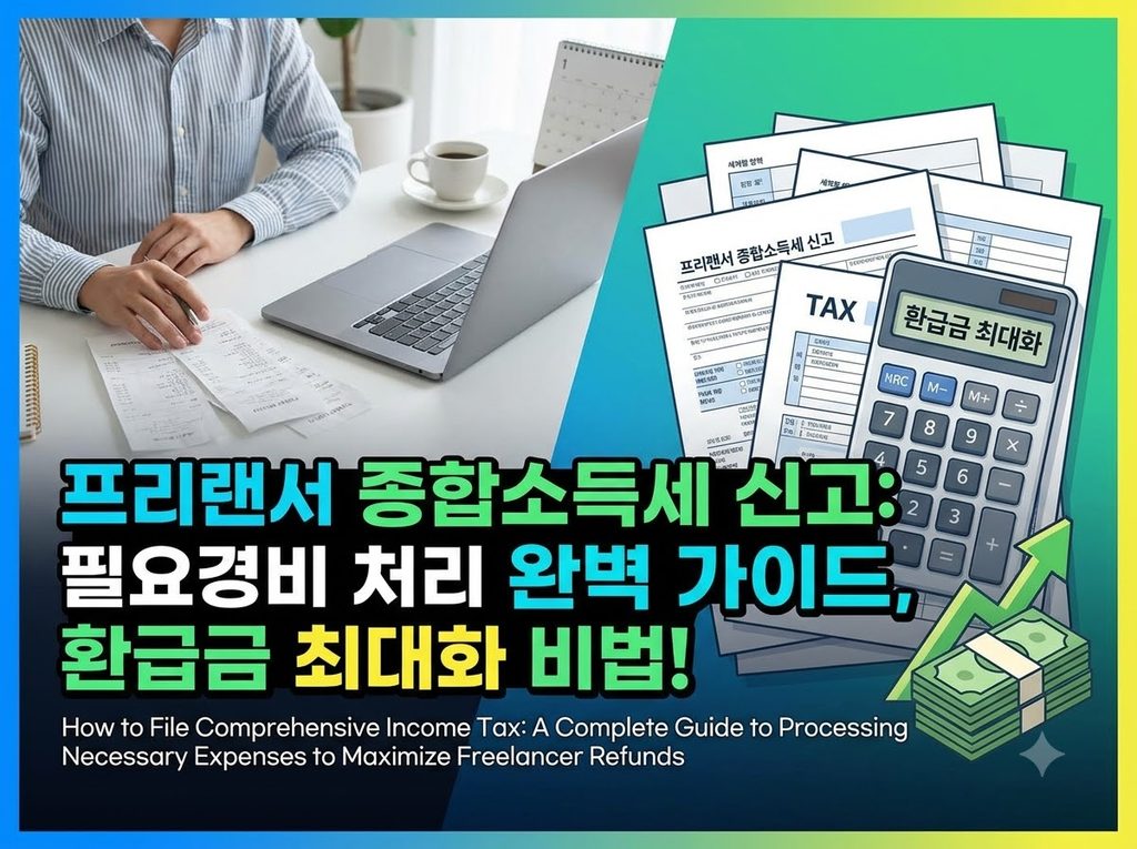 종합소득세 신고 방법: 프리랜서 환급액 극대화하는 필요경비 처리 완벽 가이드 2 종합소득세 신고 및 프리랜서 환급액 202608210708
