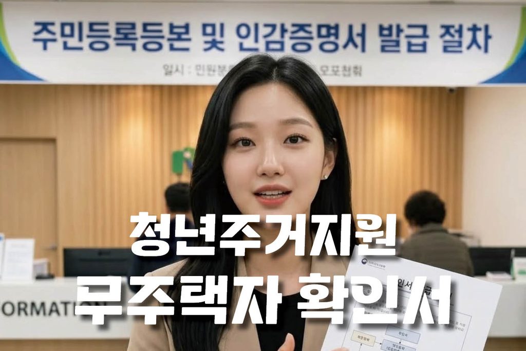 청년주거지원 무주택자확인서