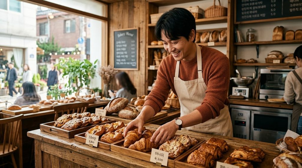 신용등급 낮아도 받을 수 있는 소상공인 저신용자 특별 자금 안내 3 Baker arranging pastries on counter 202609031927