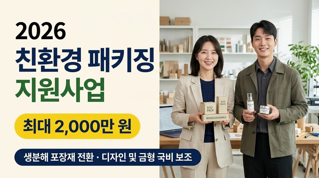 2026 중소기업 친환경 패키징 지원사업 신청 자격 조건 및 최대 2천만원 국비 지원 1 Designers holding eco friendly p… 20260927182615