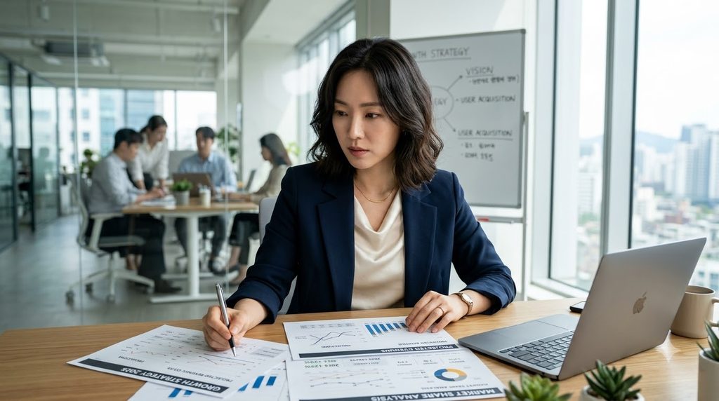 청년창업사관학교 최종 합격하는 사업계획서 목차 구성 팁 2 Entrepreneur reviewing financial… 202609031607