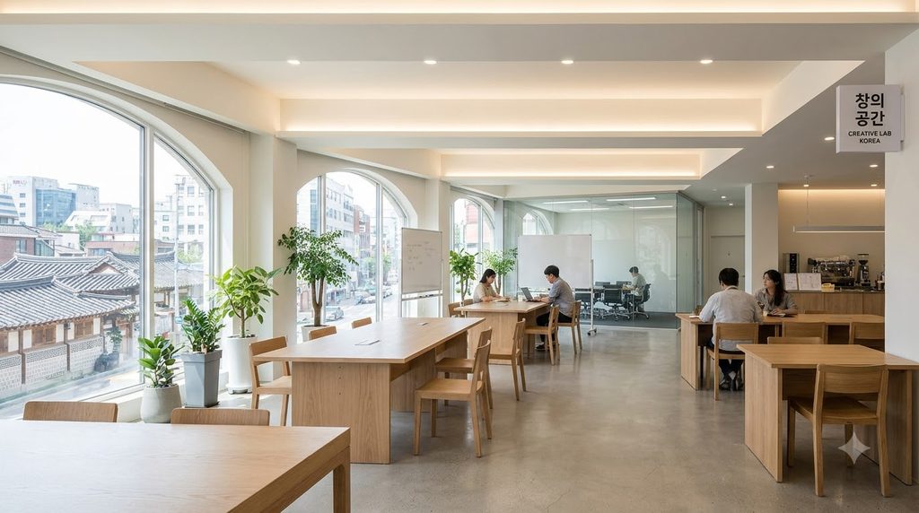 신사업창업사관학교 지원 조건, 사업계획서 작성할 때 꼭 넣어야 할 핵심 포인트 2 Indoor incubation center interio… 202609031547