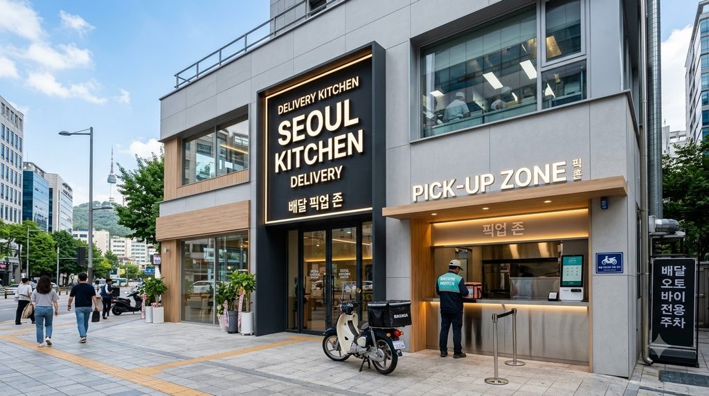 배달 전문점 창업 시 옥외광고물 및 간판 설치 지원금 신청 조건 2 Modern delivery kitchen store ex… 202609031956
