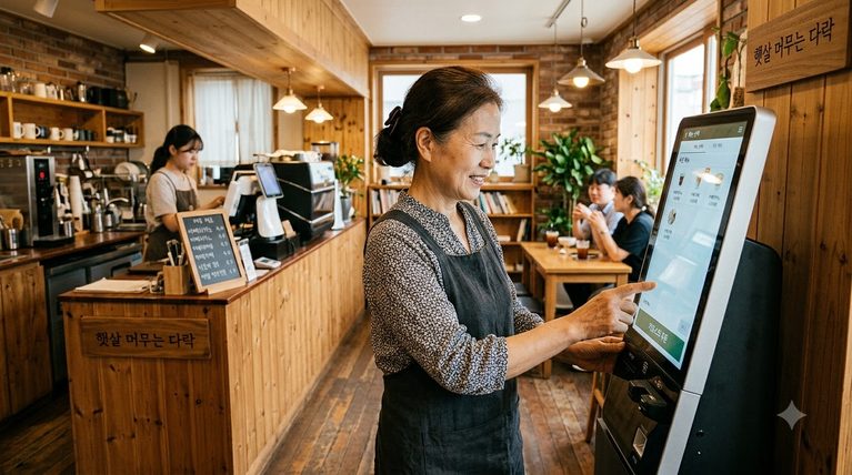 여성기업 지원사업 총정리, 신청 자격부터 혜택까지 2 사장님_키오스크_점검하는_모습_20260912222612