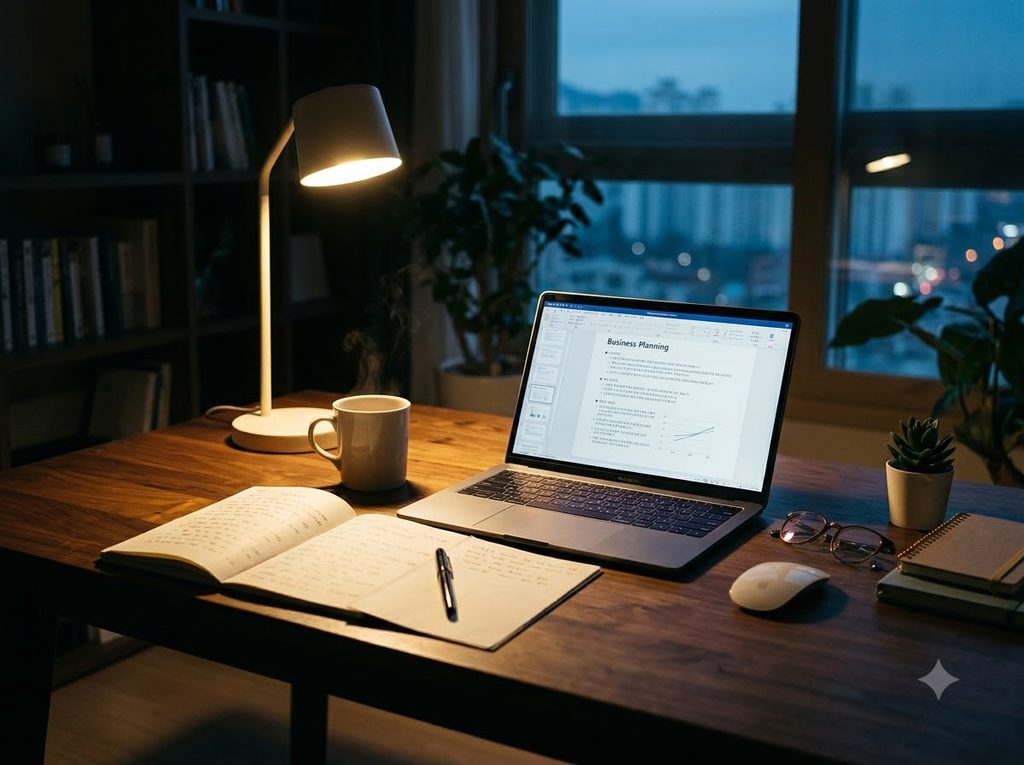 직장인 창업지원사업 신청 전 반드시 살펴볼 재직 및 겸업 규정 핵심 정리 2 Organized wooden office desk in 20261023074707 1